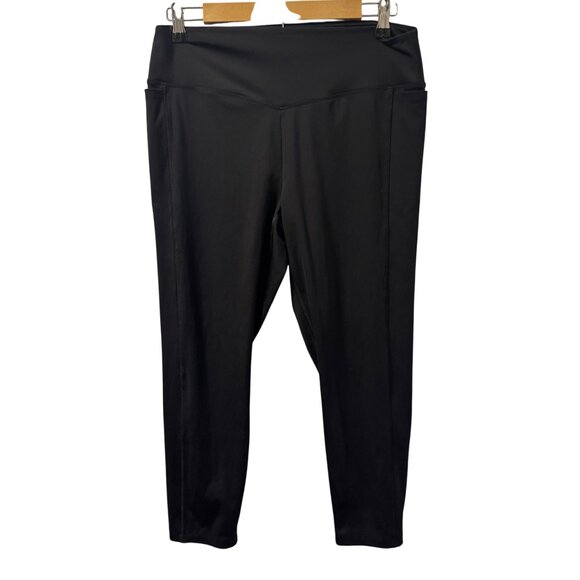 Pink Active Womens Black High-Waisted Leggings Sz XL legging - Picture 3 of 12